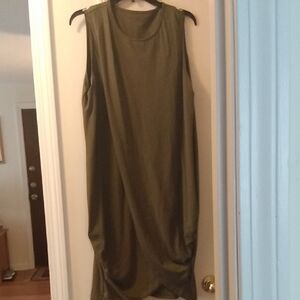 SHEIN Olive Green Midi Dress